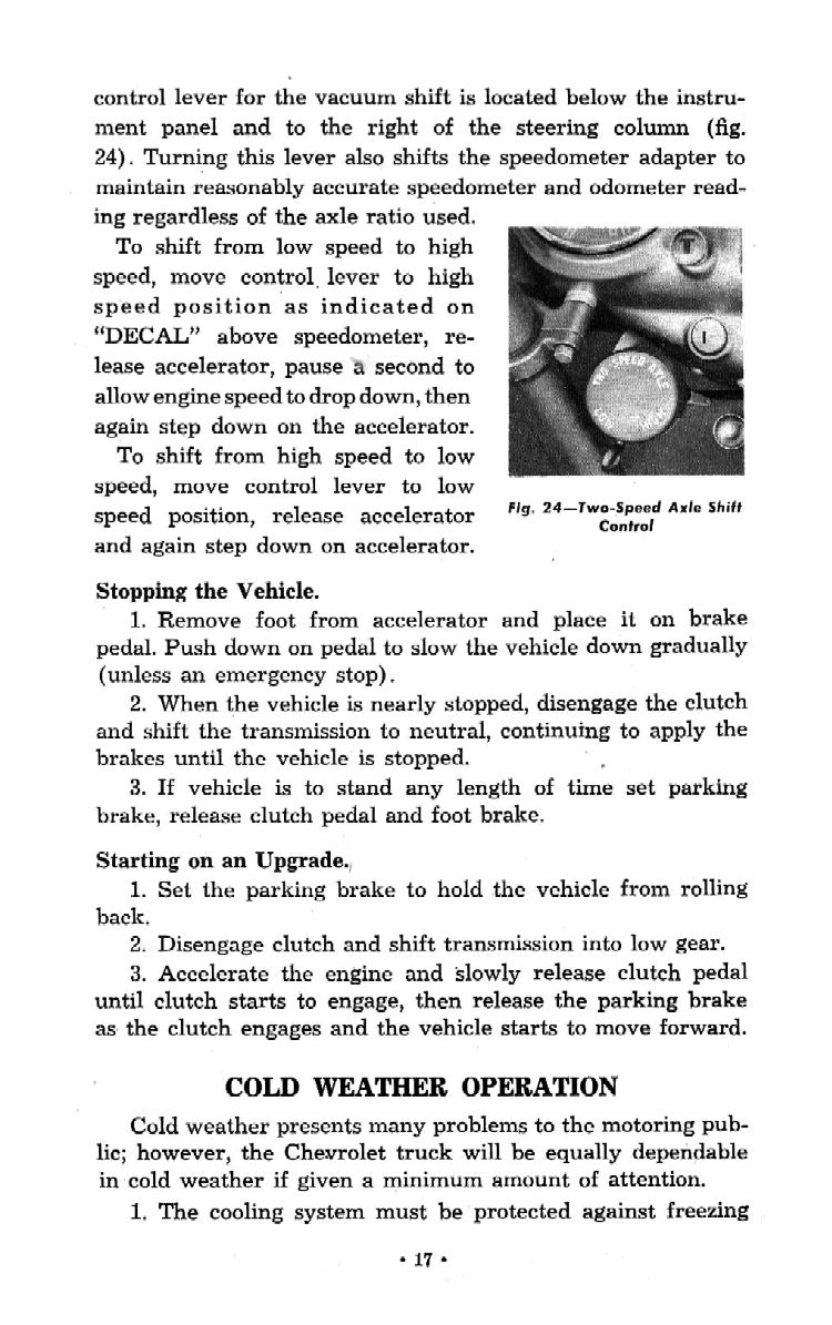 1951 Chevrolet Trucks Operators Manual Page 6